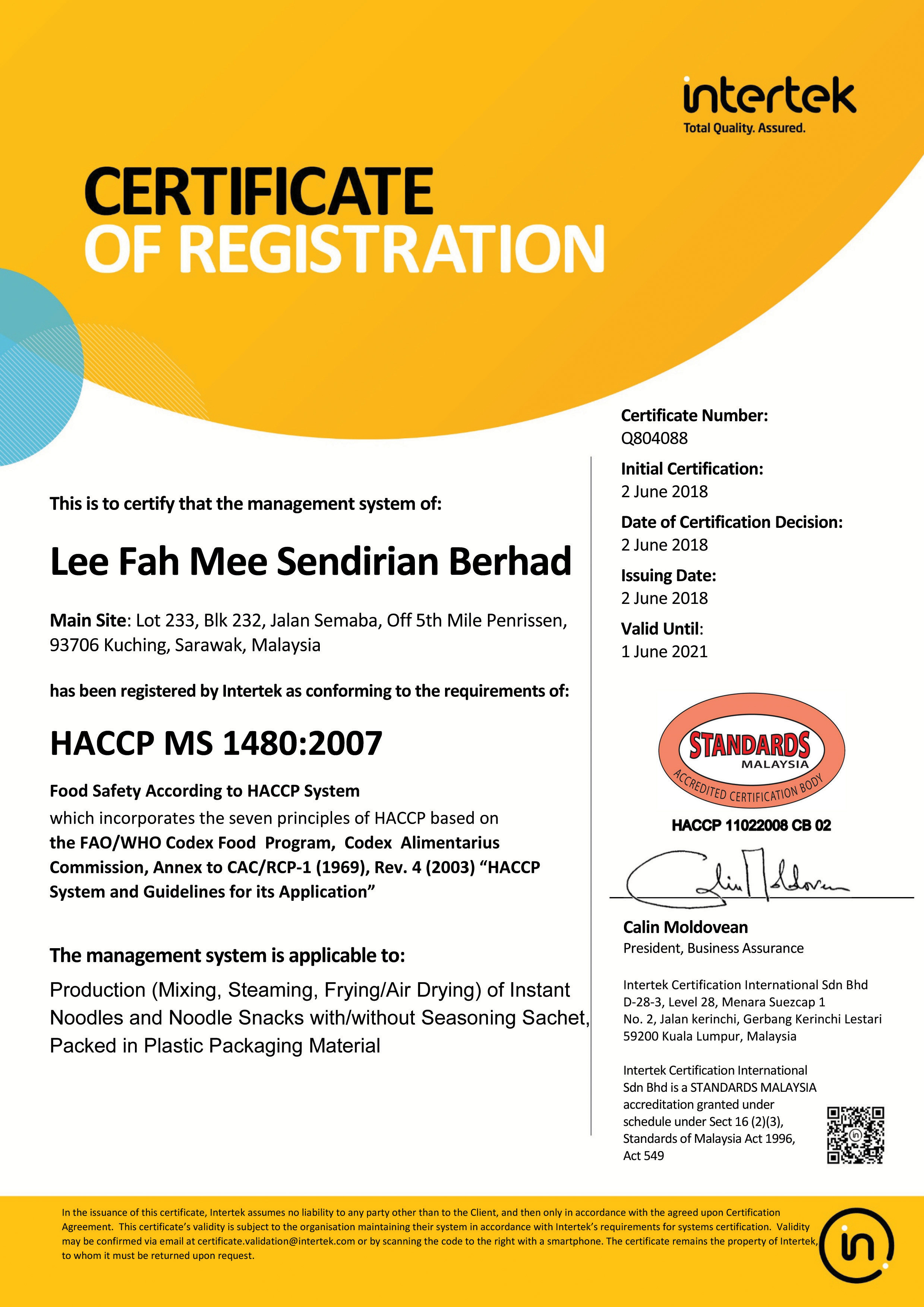 A. Microsoft Word - SM HACCP MS1480 Lee Fah Mee SB (2.6.18-1.6.21)